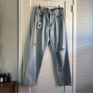 Levi's Embroidered Wide Loose Sz 30